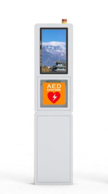 21.5" Demo Screen AED Cabinet  Smart Vending Machine Equipped CCTV Camera