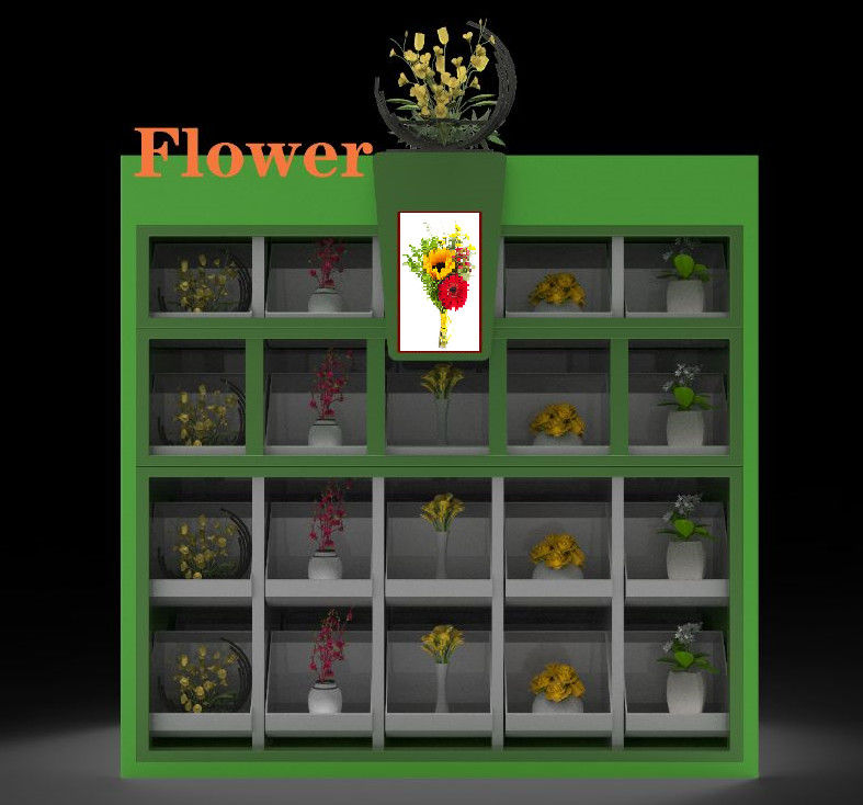Kiosk Small Plants Fresh Flower Bouquet Vending Machine OEM ODM